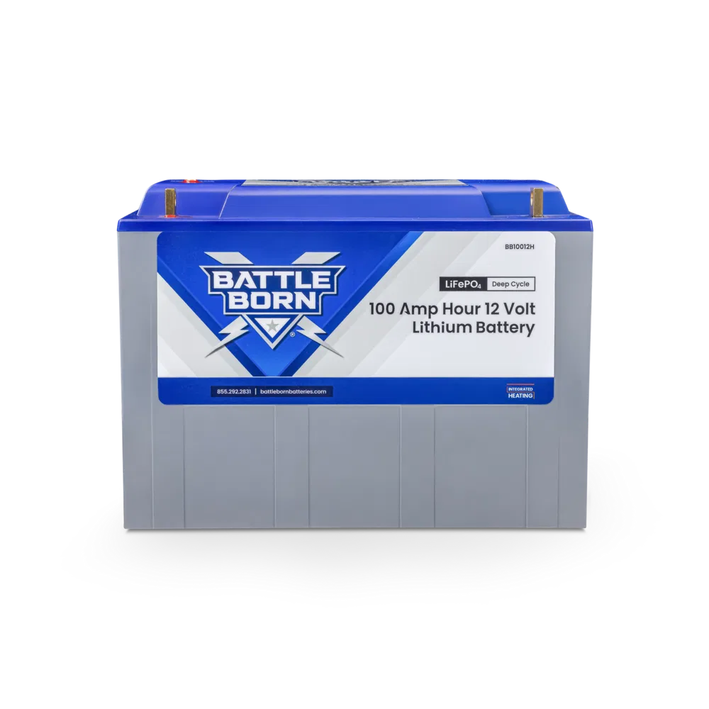 BB10012H – BATTLE BORN Battery, Group 31 12 Volt Flag Top Terminal Lithium Deep Cycle Battery 100 Ampere Hour Capacit...
